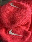 Nike Baby Fleece Hat Chin Strap Mittens 2 Piece Set Hot Pink Infant — photo 3
