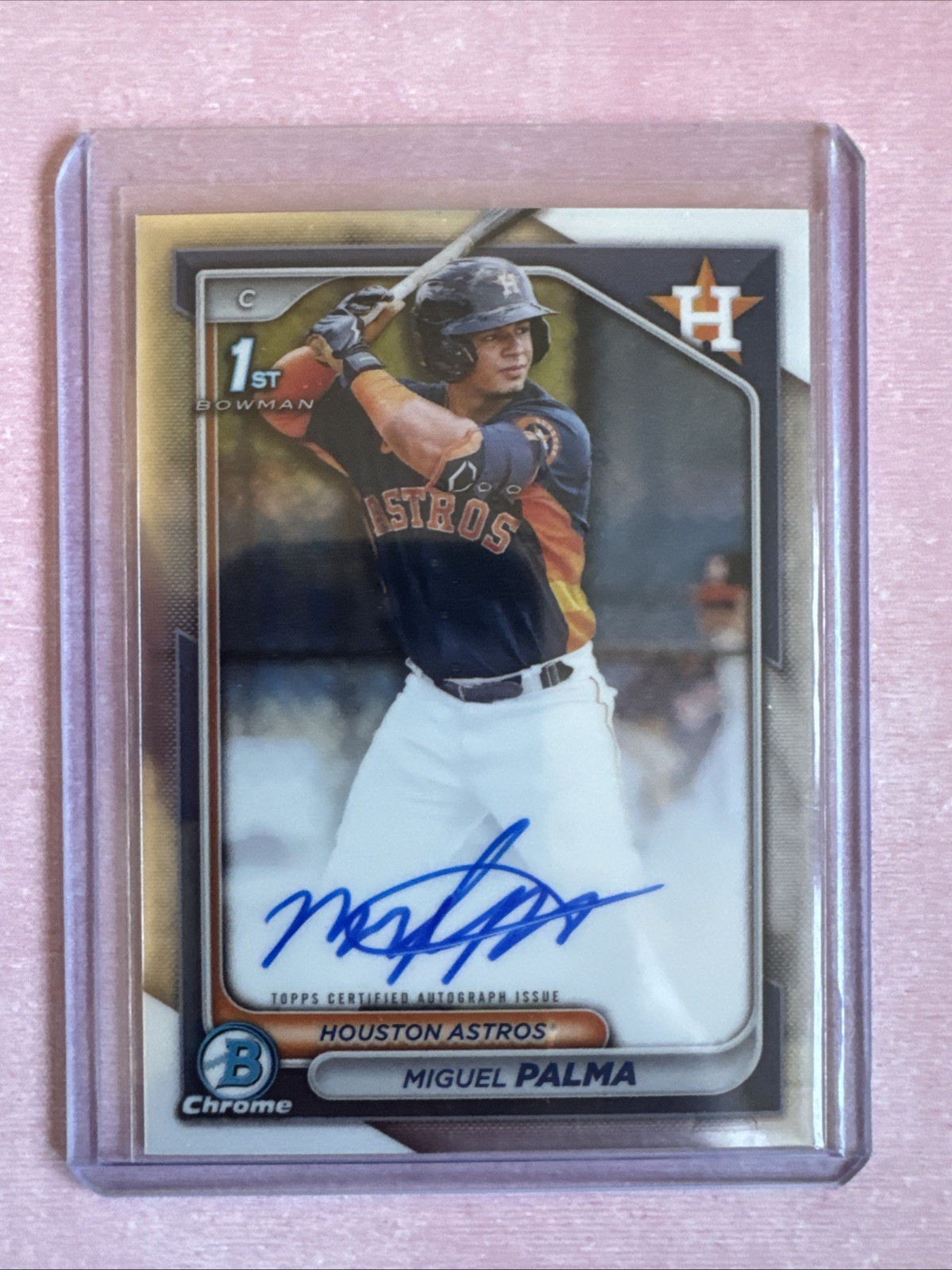 Miguel Palma 2024 Bowman Chrome Prospect Auto #CPA-MP NY Yankees/Houston Astros