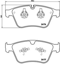 BREMBO Bremsbelagsatz Scheibenbremse PRIME P 50 105 für MERCEDES W164 W251 V251 BREMBO Bremsbelagsatz Scheibenbremse PRIME P 50 105 für MERCEDES W164 W251 V251