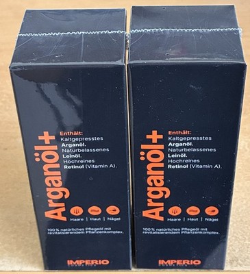 2 Stück IMPERIO Arganöl+ 2 Originale noch original eingeschweißt!