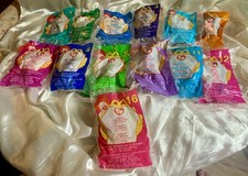 TY Teenie Beanie Babies 1999 McDonalds Happy Meal Toys Complete Set Of 13 Sealed