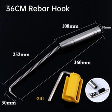 Construction Hook Rebar Tie Wire Twister Stainless Steel Hand Tool for Steel Bar