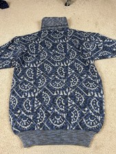 EMPORIO ARMANI WOOL ACRYLIC MADE IN ITALY BLUE TURTLE NECK SWEATER 54 EU XL