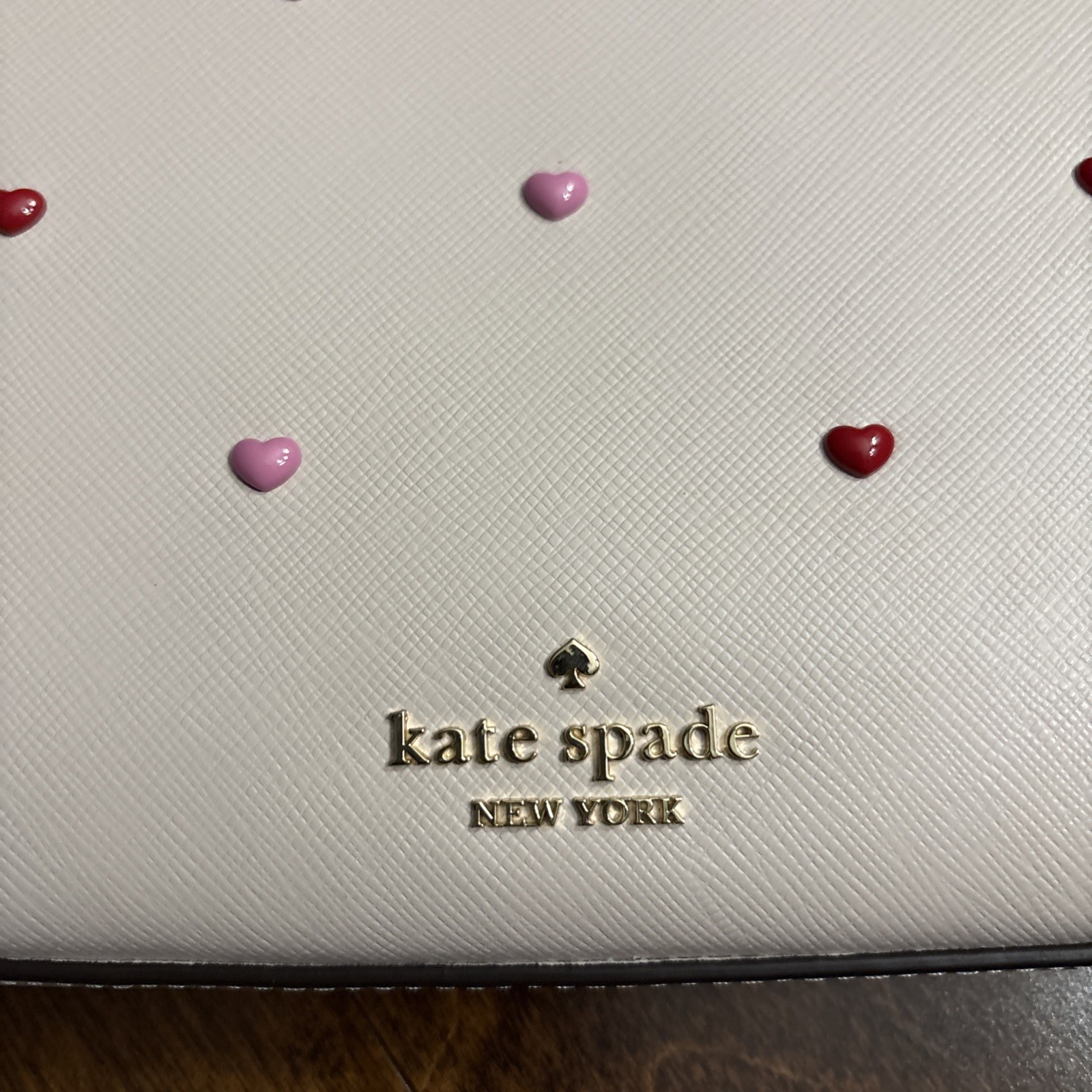 Kate Spade Madison Powdered Pink Heart Stud Pochette -Retail $269 NEW WITH TAGS thumbnail 2
