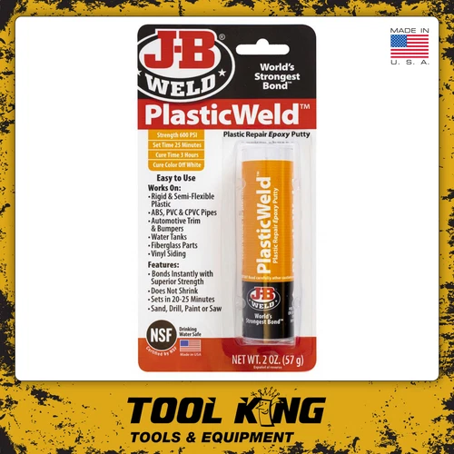 JB Weld Plastic weld repair epoxy putty stick Made in the USA