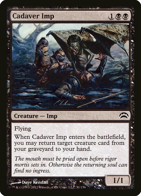 Cadaver Imp NonFoil Planechase 2012 31 NM MTG