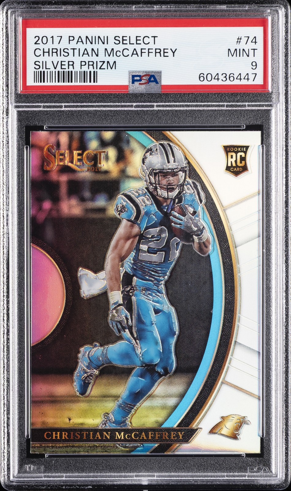 Christian McCaffrey Silver Prizm #74