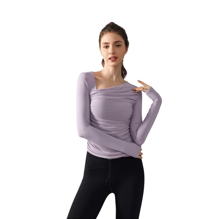 Anniou UPF 50+ UV Slant Collar Top Activewear Sun Protection Shirt For Women’s