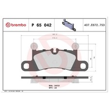 Satz Bremsbeläge Bremsklötze hinten für Porsche Boxster 981 Cayenne 9YA | 241
