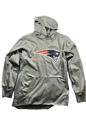 New England Patriots Men  s Size XL Grey Hoodie Nike Equipment Training DriFit