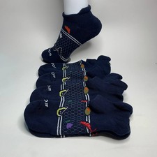 Bombas Women's Ankle Socks 4 Pair Pack Navy Blue Chili Lemon Size M Medium