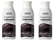 BL Kiss Express Color #K99 Semi- Permanent Jet Black 3.5oz X 3 Packs