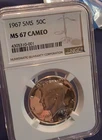 1967 Kennedy Special Mint Series (SMS) Half Dollar NGC MS 67 CAMEO!! Amazing!!!!