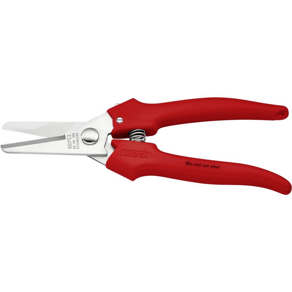 Ciseaux combinés Knipex 95 05 190 mm rouge anti fatigue pour carton