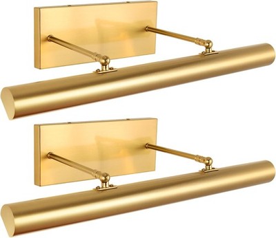 BELS 24in Gold Hardwired Picture Light 3-Light Adjustable 2 Pack #R041