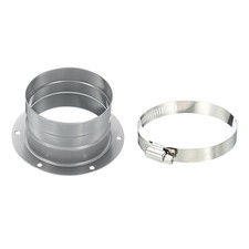 3 Inch Duct Connector Flange Metal Straight Pipe Exhaust Hose Flange with Clamp