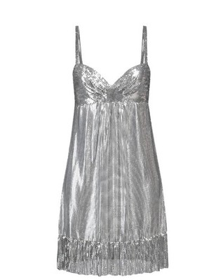 Paco Rabanne Silver Chainmail Mesh Mini Dress NWT Size 40 FR | eBay