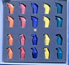 Bulle & B&auml;r Mensch &auml;rgere dich nicht mit Porzellanfiguren 10 cm  - RARIT&Auml;T !!!