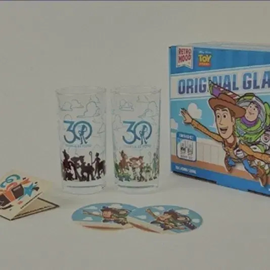 Toy Story 30th Anniversary Color Changing Glass Set 2P