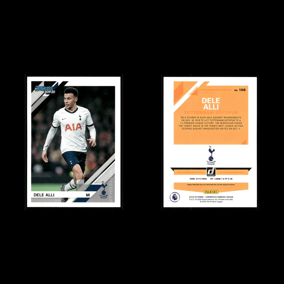 Dele Alli #158 2020 Panini Chronicles Donruss Tottenham Hotspur Soccer Card - Image 3 of 3