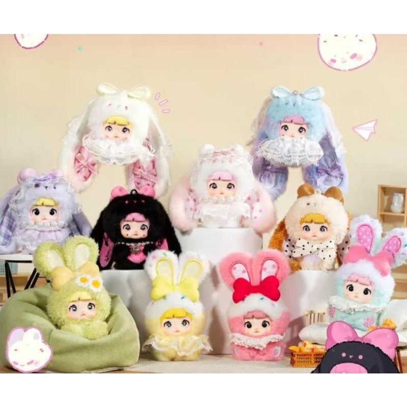 Authentic Nommi Baby V2 Sweetheart Bunny Series Plush