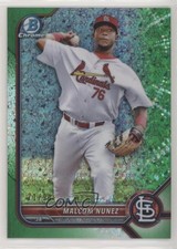 2022 Bowman Chrome Prospects Green Mini-Diamond Refractor 71/99 Malcom Nunez s3g