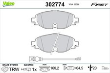 VALEO Bremsbelagsatz, Scheibenbremse Vorderachse u.a. für AUDI, CUPRA, SEAT