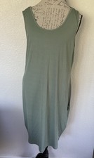 SHEIN Ribbed Knit Tank Dress in Sage Plus Size 4XL