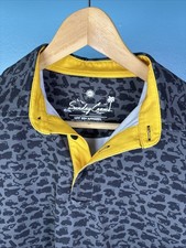 Sunday Crew Golf Polo UPF 50 Size Small Construction Vehicles AOP
