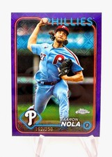 2024 Topps Chrome Logofractor Edition Purple Refractor /250 Aaron Nola #262