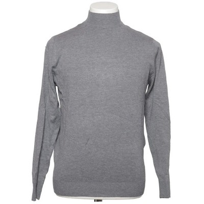 New Mentality, Rollkragenpullover, Größe: XL, Grau, Einfarbig, Feinstrick #G5E