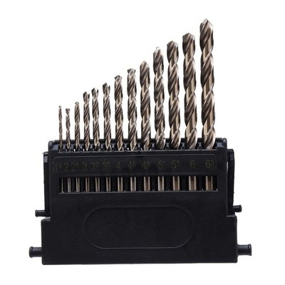 13 Pieces HSS for Bench Twist Drill Bit Set Wear Resistance Corrosion Resistance