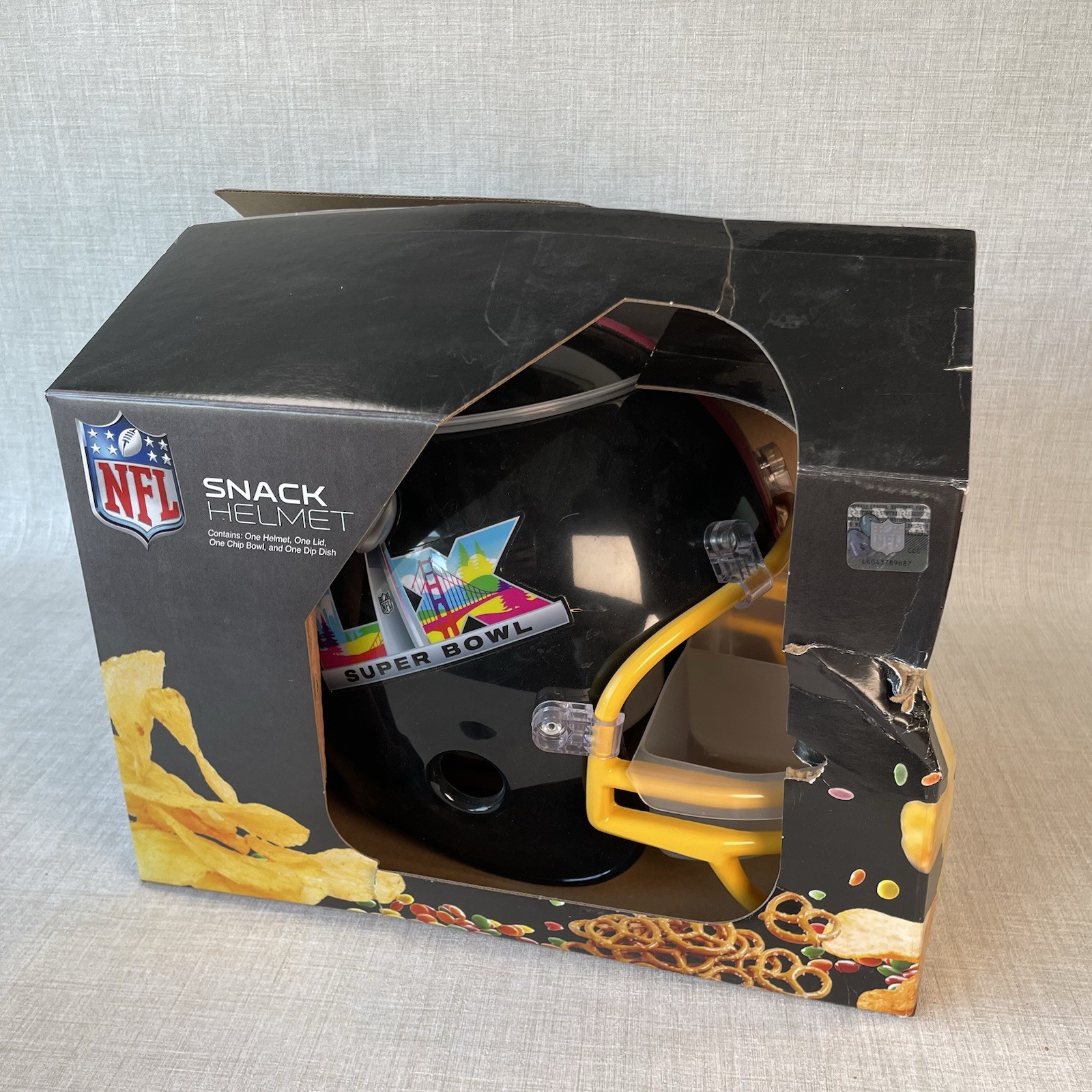 Nfl Snack Helmet Plastic Super Bowl Lx 60