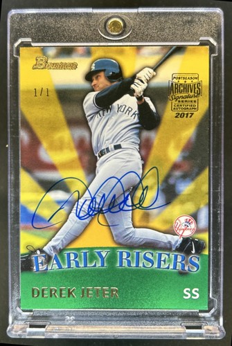 2017 Archives Series Derek Jeter Early Risers Auto Autograph #1/1 Yankees
