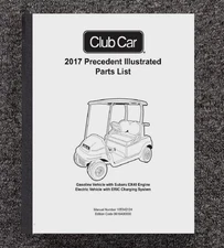 2017 Gas & Electric Golf Cart Service Parts Manual Club Car Prec Subaru EX40-ERI