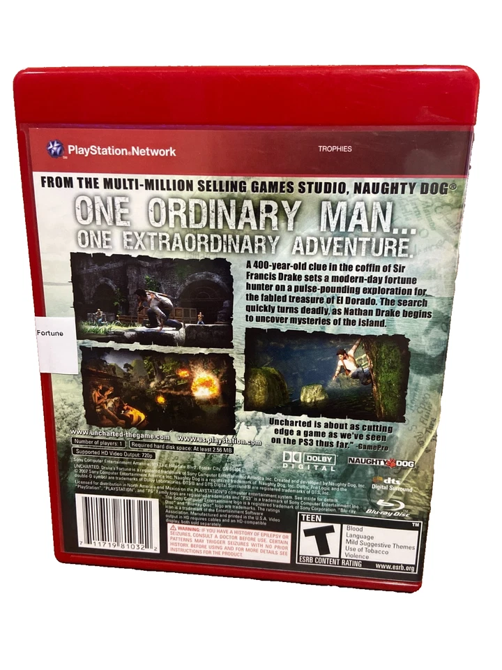 Uncharted 1 2 3 Trilogy Bundle (Sony PlayStation 3) PS3 Lote TODOS LOS JUEGOS Y FUNDAS Foto 3 de 4