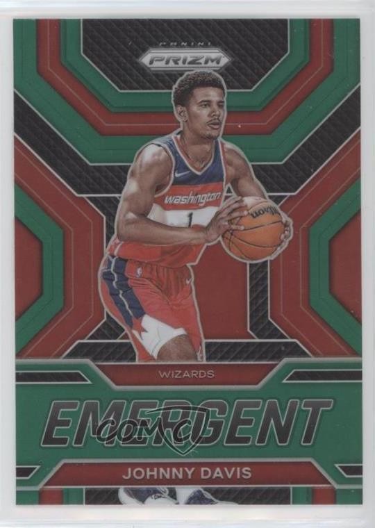 2022-23 Panini Prizm Emergent Green Prizm Johnny Davis #13 g7c