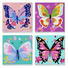 4 Pack Framed Cute Animals Paint by Numbers for Kids Ages 6-12, Animal-F