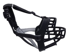 Coastal Soft Basket Muzzle For Dogs Black Size 1 Maltese Toy Poodle