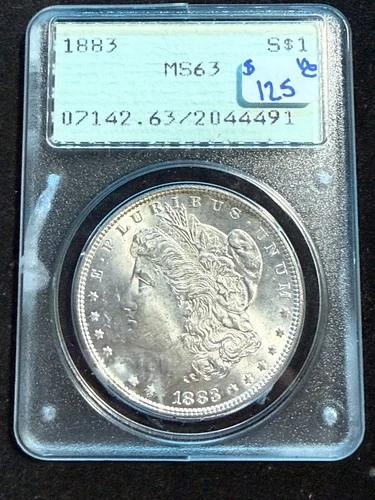 1883 MORGAN DOLLAR PCGS MS63 491