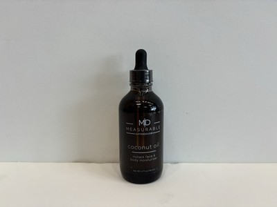 M/D MEASURABLE DIFFERENCE COCONUT OIL INSTANT FACE & BODY MOISTURIZER 4 OZ 