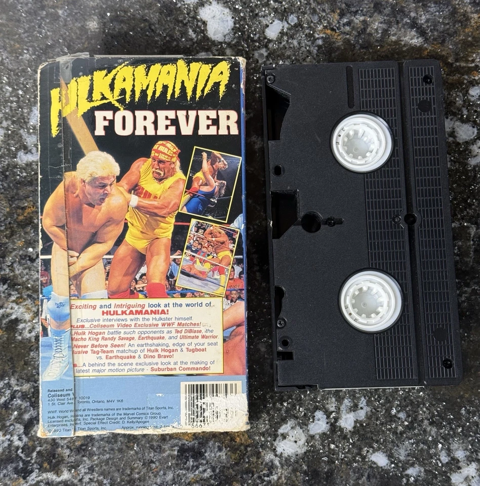 VINTAGE Hulkamania Forever (VHS, 1990) Hulk Hogan WWF WWE Coliseum Video RARE - Image 4 of 4
