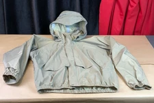 SIMMS GORE-TEX Fishing Wading Sage Green Fishing Jacket Mens Large Full Zip Hood