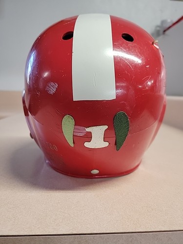 1960er Vintage Rawlings roter Football Helm Modell TJ760 Größe M 6 5/8-6 3/4 - Bild 3 von 14