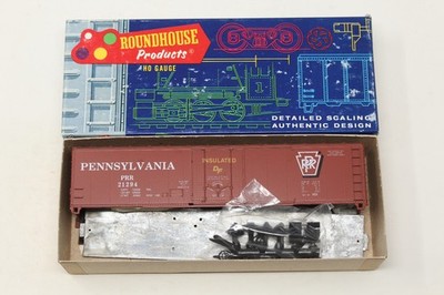 HO Third Rail Roundhouse 50' Plug Door Boxcar Pennsylvania PRR 21294 Kit