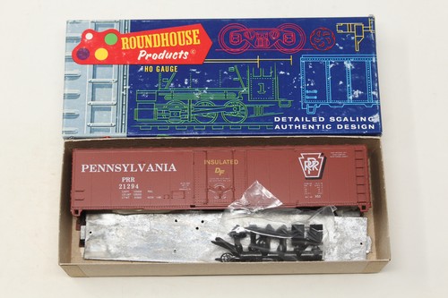 HO Third Rail Roundhouse 50' Plug Door Boxcar Pennsylvania PRR 21294 Kit | Zustand: Used