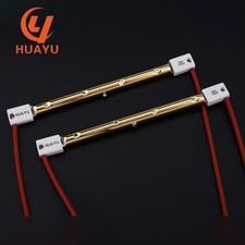 1 Piece Gold coated infrared heating lamp235V 1000W L350mm with 300 leads 300mm