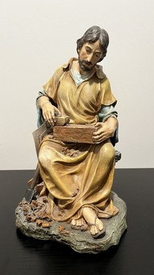 St. Joseph the Worker Carpenter 10  Tall Statue Roman Inc. 2006 Resin Catholic