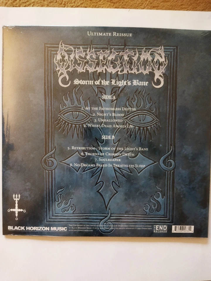 DISSECTION - Storm of the light bane PICTURE LP 1995/2013 THE END REC rare - Image 2 of 2