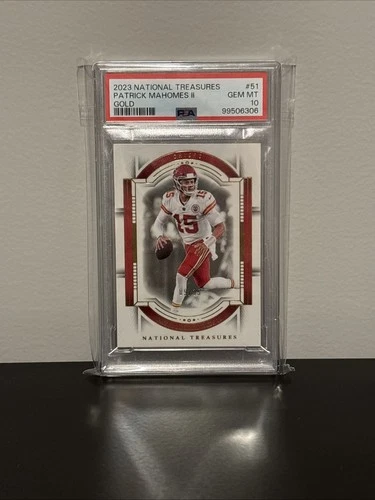 2023 National Treasures Patrick Mahomes Gold /35 PSA 10 Very Low Gem Rate
